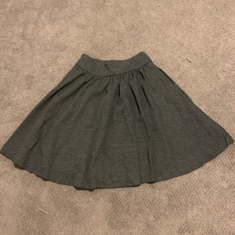 Full Grey Skirt with Pockets